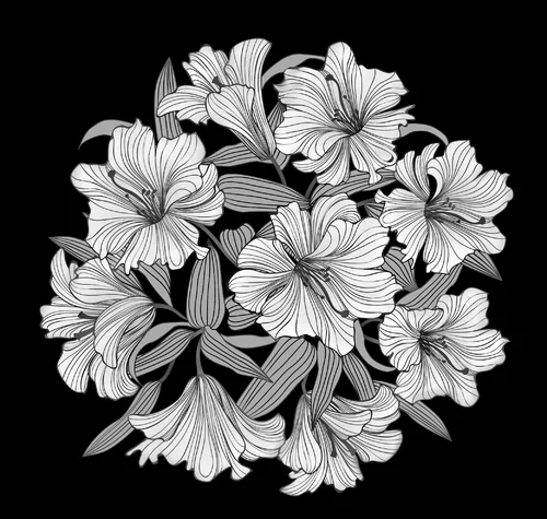 Цветочная композиция 055 (лилии)