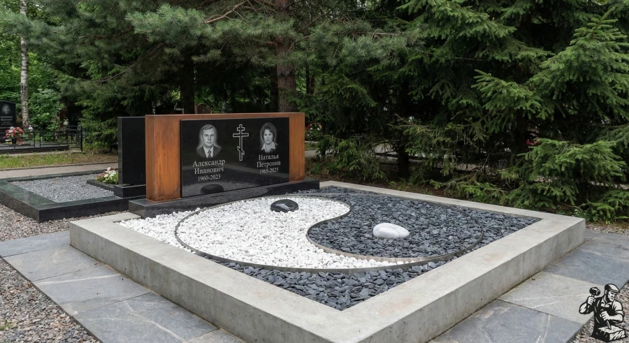 modern-grave-memorial-yin-yang-decorative-stone